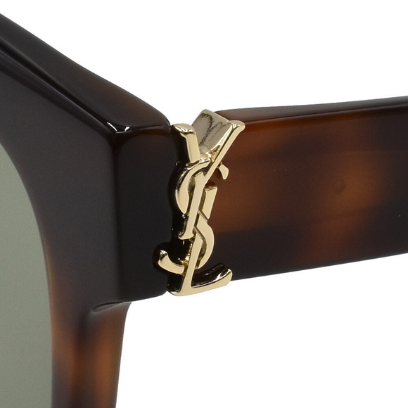 Saint Laurent Paris Yves Sunglasses YSL Brown Green K - Picture 3 of 8